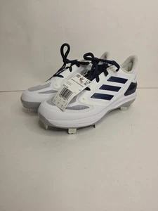 Adidas Adizero PureHustle 3 Elite tacchetti softball metallo blu bianco donna taglia 7,5 - Foto 1 di 7