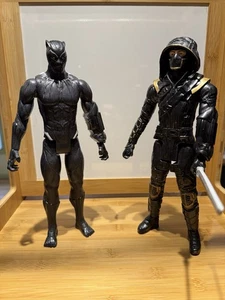 12-inch Marvel Action Figure Set Of 2. Black Panther And Ronin - Picture 1 of 9
