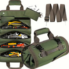 1pc Heavy-Duty Roll-Up Tool Bag Oxford Cloth Multi-Pocket Tool Organizer - NEW