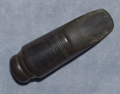 Boquilla de saxo alto Steelite Ebonite hecha en Riffault de colección Foto 1 de 4