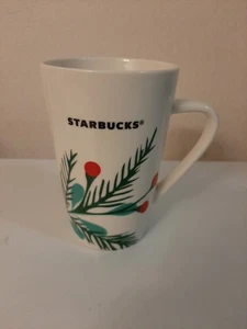 Starbucks Christmas Holiday 2020 groß Keramik Becher Tasse Stechpalme Beere Kiefer 12 oz - Bild 1 von 5