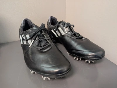 Zapatos de golf Adidas Adizero Tour negros con clavos 674912 - para hombre talla 12 Foto 1 de 4