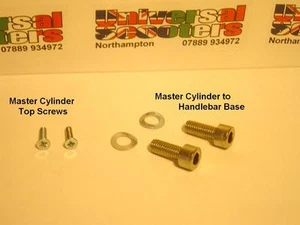 Vespa 6 Piece Front Brake Master Cylinder A2 Stainless Fixing Kit - PX Disc - Picture 1 of 1