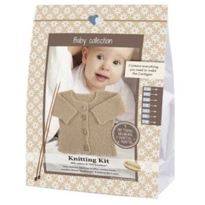 Go Handmade Punto Croché Kit Bebé Cárdigan - Nogal - Imagen 1 de 1