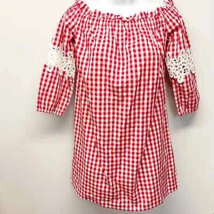 Romeo + Juliet Couture Gingham Red Dress NWT Size Medium - Picture 1 of 12