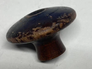Vintage Wood Plane Front Knob 1-3/4" wide 3/4" base 1-9/64" high 1/4" hole - Picture 1 of 5