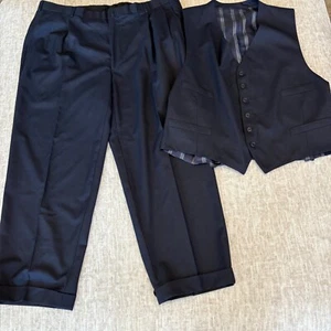 Brooks Brothers 3-Teiler Anzug Herren 52L Navy Golden Fleece Wolle Jacke Weste Hose - Bild 1 von 21