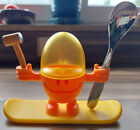 WMF MC Egg Eierbecher Eierhalter mit Lffel aus Edelstahl Kunststoff Orange Gelb