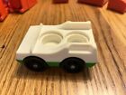 Vtg Fisher Price Little People Vintage Green & White Luggage Airport Car