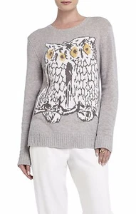NUOVO MAGLIONE BCBGMAXAZRIA MARMO CO ROONEY GUFO INTARSIATO XSR1Q654/B51A TAGLIA S - Foto 1 di 2