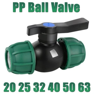 Gardon Watering Water Pipe Fitting Ball Valve Hose Connector Adapter 20-63mm - Picture 1 of 18