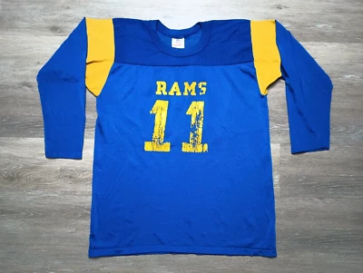 Camiseta de Colección LA RAMS Rawlings Años 80 NFL Fútbol S/M Jim Everett Los Angeles Durene Foto 1 de 4