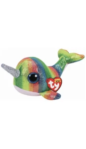 Ty Beanie Boos Medium Nori the Narwhal New with Tags - Picture 1 of 2