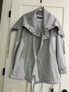 Mujer Talla Pequeña BlankNYC Sal y Pimienta Abierta Sudadera Chaqueta Sudadera - Imagen 1 de 11