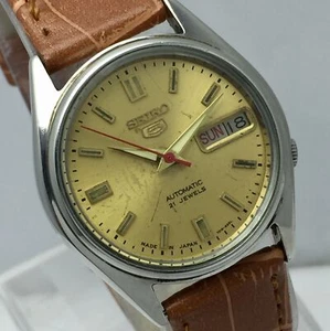 Seiko 5 Automatic 7019-6081 Day/Date Golden Dial Vintage Herrenuhr MUR885NRZ4 - Bild 1 von 9