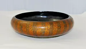 MUSEUM QUALITY ANTIQUE KASHMIRI INDIAN FINELY HANDPAINTED PAPIER MACHE BOWL af - Picture 1 of 12