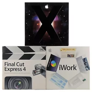 Apple Mac OS X 10.5 DVD Family Pack Final Cut Express 4 HD iWork 08 Bundle - Bild 1 von 2