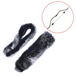 2xArchery Bow String Silencer Bowstring Rabbit Hair Dampener Recurve Bow Long FT - Picture 1 of 12