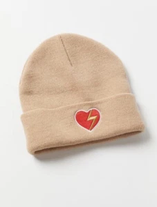 Nuevo Urban Outfitters Icono Gorro Corazón Perno Parche Bordado Topo Tejido Puño - Imagen 1 de 10