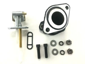 Intake Manifold Boot Pipe & Petcock For Yamaha Big Bear 350 YFM 350 1987-1999 - Foto 1 di 4