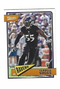 Terrell Suggs 2018 Panini Classics Blue Back Card, # 9, # 143/175 - Picture 1 of 2