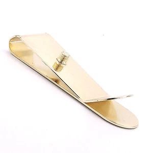 Money Clip with Concho Screw Brass Plated 1242-01 - Picture 1 of 3