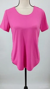 NEW LULU B Pink Round Hem Top Short Sleeve UPF 50+ Size XS - Picture 1 of 18