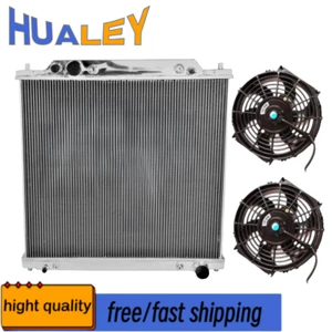For 99-05 Ford Excursion F250 F350 F450 F550 Super Duty Aluminum Radiator+ Fans - Picture 1 of 7