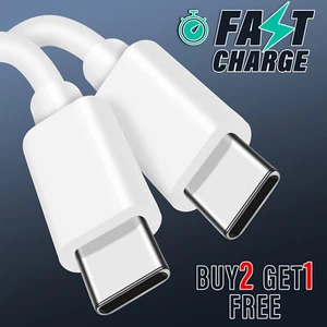 Fast Charging USB C to Type C Cable Cord For Samsung Galaxy S23 S22 Ultra S23+ - Picture 1 of 24
