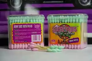 Stoney Bois™ 6 pack - Sustainable Bamboo, Organic Cotton Swabs, Extra Absorbent - Picture 1 of 6