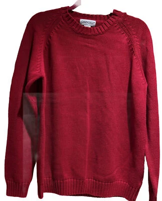 🧣🌹Suéter vintage Cabin Creek para mujer grande rojo cuello redondo manga larga Foto 1 de 3