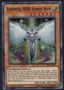 Yugioh Elemental HERO Honest Neos LED6-EN019 Super Rare 1st Ed - NM - Imagen 1 de 2