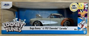 Jada Toys Looney Tunes Bugs Bunny & 1957 Chevy Corvette 1/24 Scale Die-Cast New - Picture 1 of 13