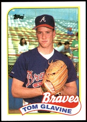 Tom Glavine 1989 Topps #157 Atlanta Braves MLB LEER ENVÍO GRATUITO AutographDen Foto 1 de 2
