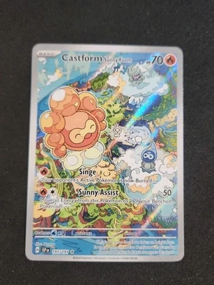 Pokemon Card Castform Sunny Form 191/191 Illustration Rare Surging Sparks NM - Image 1 of 2