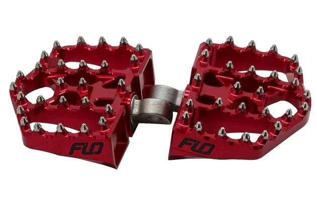 Mini placas de moto Flo Motorsports rojas #FPEG-800V4R Harley Davidson Foto 1 de 1