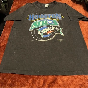 Camisa De Colección Houston Aeros Para Hombres XL IHL Hockey 50 Aniversario Avión Años 90 - Imagen 1 de 7