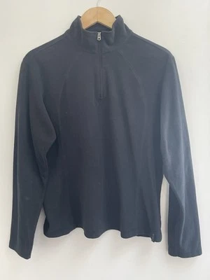Columbia Womens Solid Black Cozy Fleece 1/4 Zip Mock Neck Long Sleeve Pullover L - Изображение 1 из 4