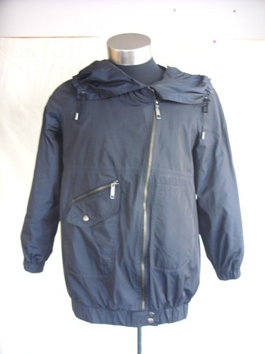 OFF WHITE Cappotto Donna Rivetto Nero taglia L bianco sporco misto policotone smart 6123 052