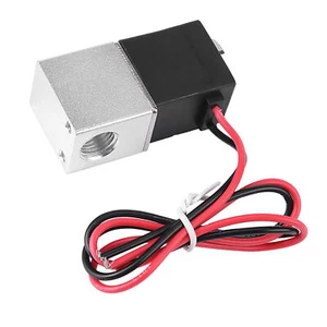 DC 12V Pneumatik Magnetventil Elektro Ventil 1/4" 2 Wege für Wasser Luft DE - Bild 1 von 12