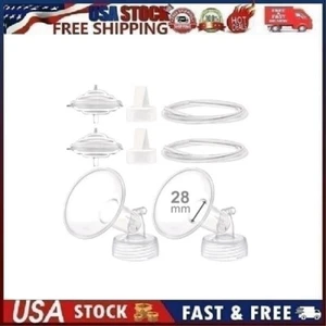 28mm Wide Breast Shield Set for Breast Milk Pumps - Large - Picture 1 of 13