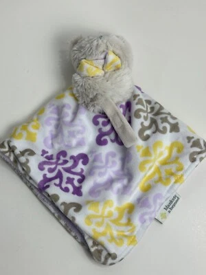 Mantas & Beyond Púrpura Amarillo Blanco Gris Damasco Oso Bebé Paci Peluche de Seguridad Foto 1 de 4
