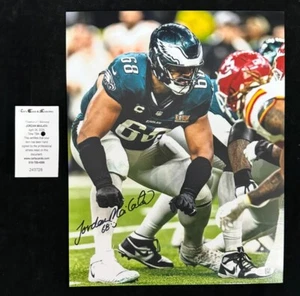 Jordan Mailata foto firmata autografata 11" x 14" Philadelphia Eagles JSA - Foto 1 di 1