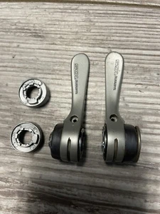 Vintage Shimano 105 SL-1056 Downtube Shifters 3x8 Speed MINT Condition ! - Picture 1 of 10