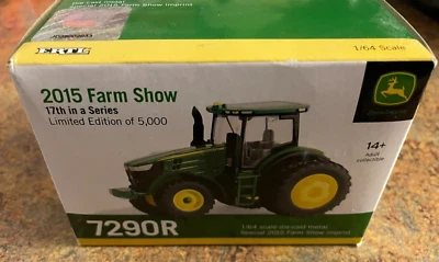 1/64 ERTL JOHN DEERE 7290R MFD TRACTOR W/ REAR DUALS 2015 FARM SHOW - Image 1 of 4