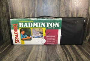 Vintage Spalding Championship Series Badminton 4 Player Set Deluxe Carry Bag New - Picture 1 of 3