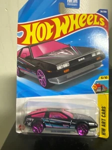 Hot Wheels Car DMC Delorean HW Arts Cars Toy Vehicle Race Diecast 1 64 Kids Gift - Picture 1 of 2