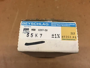 1200pcs x 35K7 = 35.7K 1% Hi Spec Resistor MBB0207-50-35K7-1% 0.6W - Picture 1 of 2