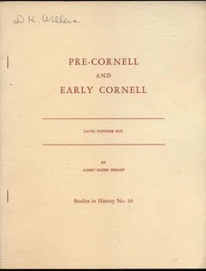 Pre-Cornell & Early Cornell, David Fletcher Hoy by Albert Hazen Wright, 1960s - Foto 1 di 3