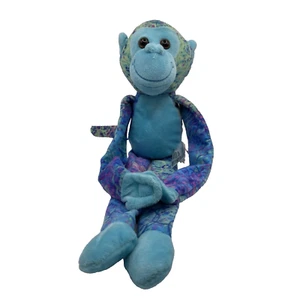Fiesta Hanging Monkey Plush Toy 17" Hanging Stuffed Animal Toys Blue Purple Gree - Picture 1 of 7